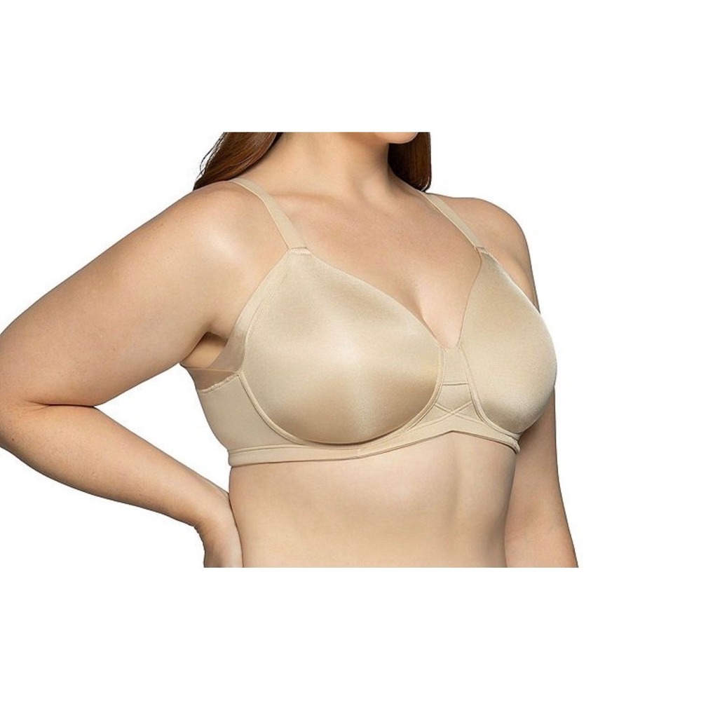 Vanity Fair Beauty Back Bra Women 42C Beige Wireless Smoothing 71267